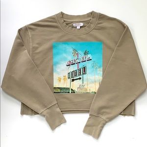 Colsie ‘Motel' Cropped Lounge Sweatshirt
